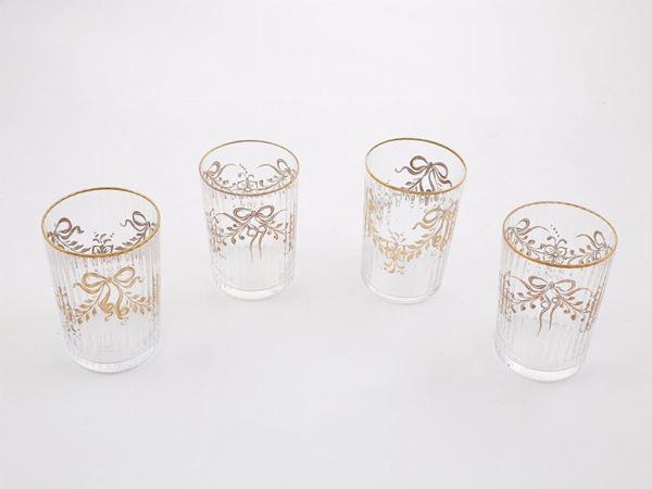 A crystal glasses set  - Auction House Sale: Furniture and Paintings from Villa Roseto - Florence - III - III - Maison Bibelot - Casa d'Aste Firenze - Milano