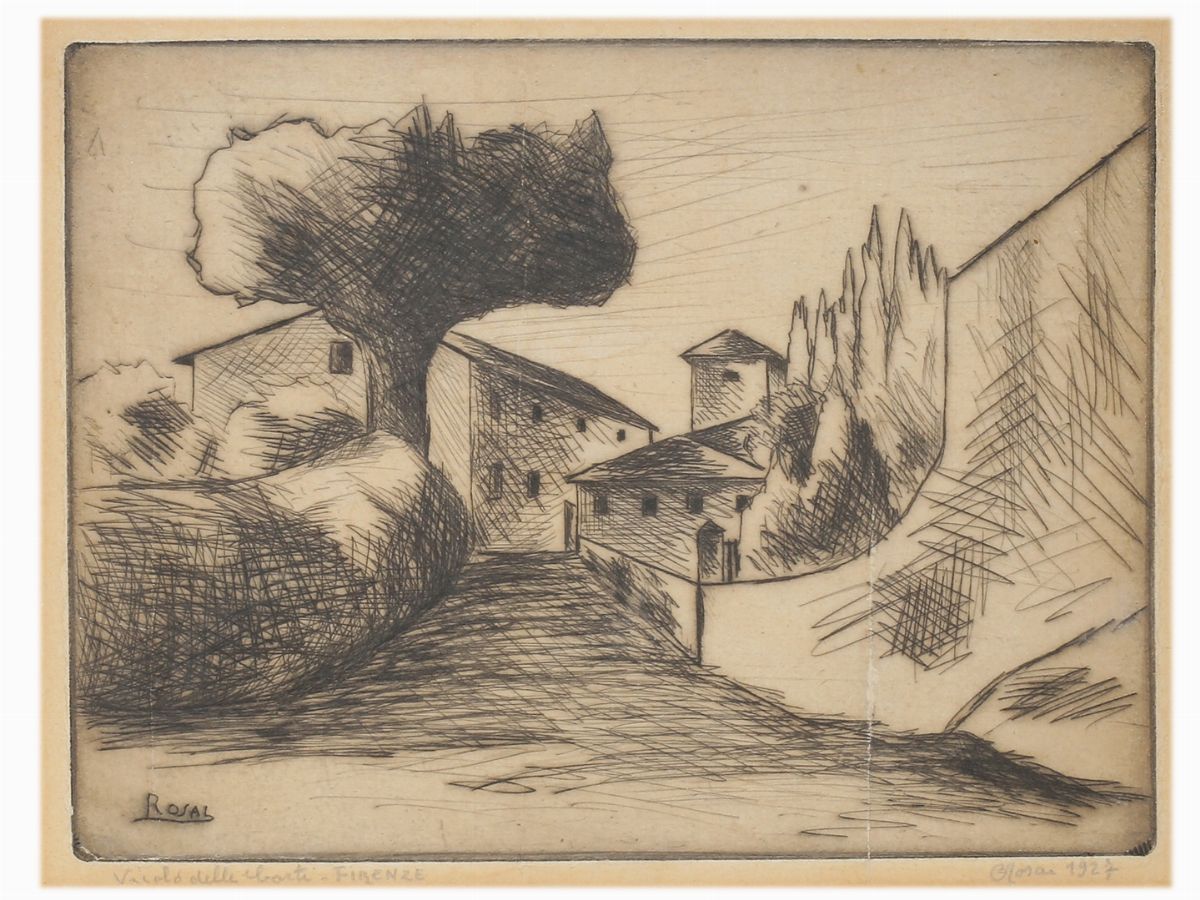 Ottone Rosai - Vicolo delle Corti 1927