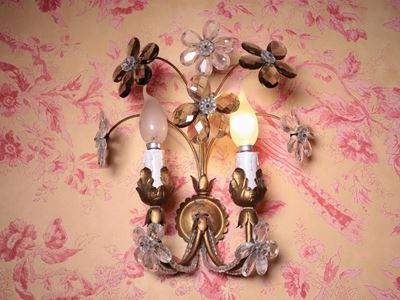 Serie di Tre Applique in Metallo Dorato