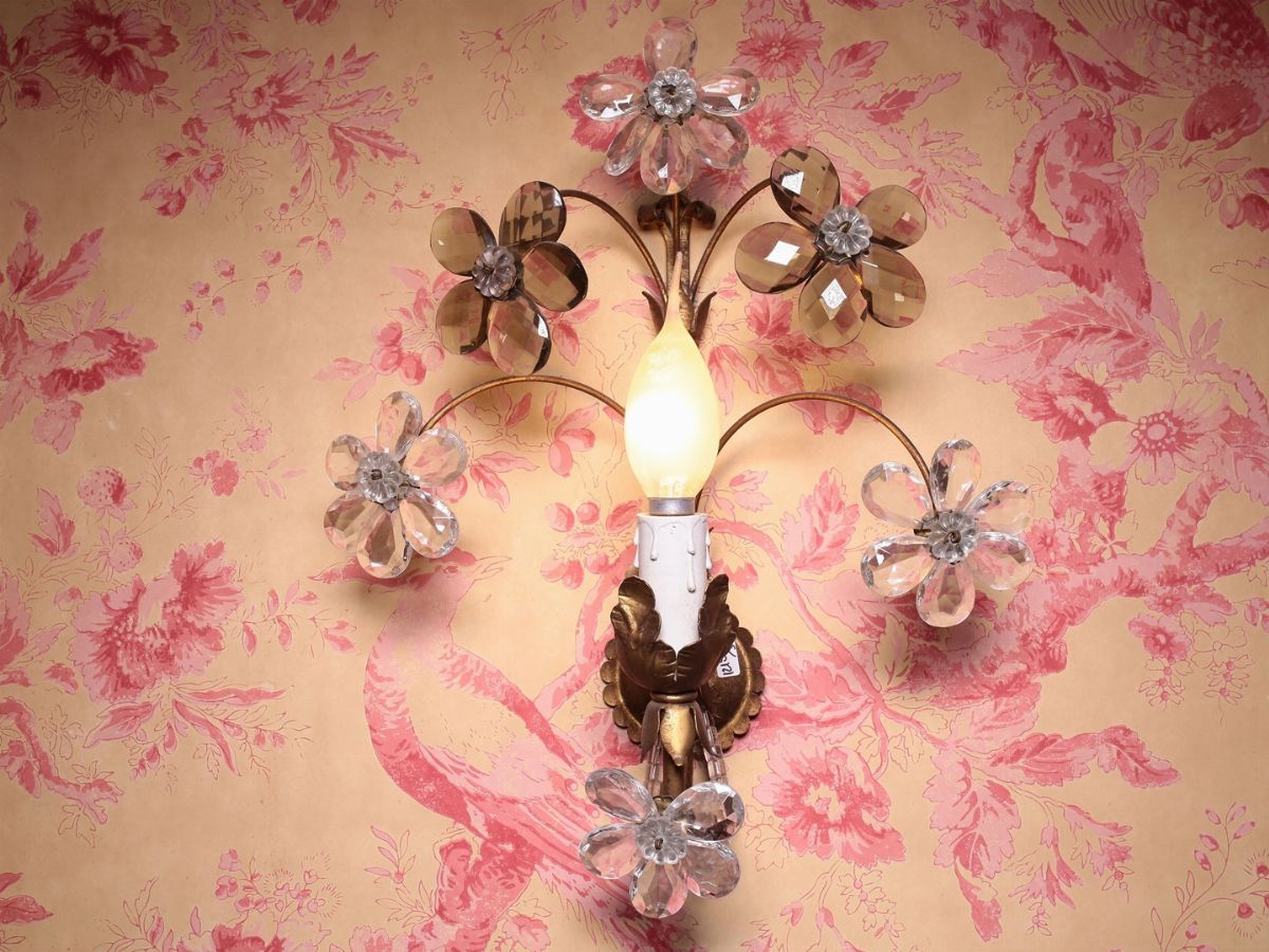 Serie di Tre Applique in Metallo Dorato
