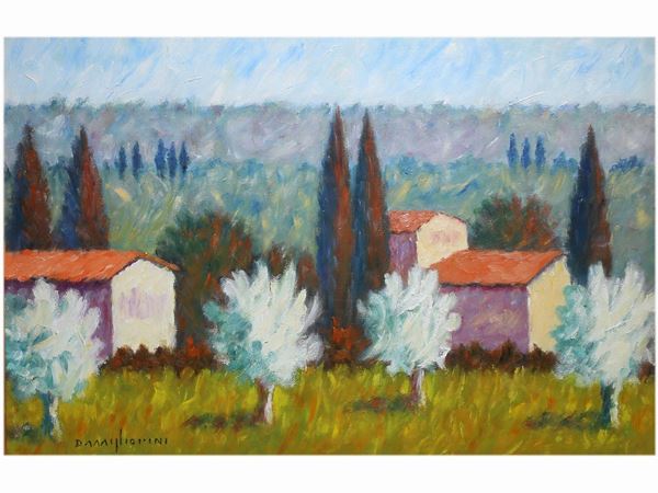 Dino Migliorini : Tuscan landscape  ((1907-2005))  - Auction Modern and Contemporary Art - Maison Bibelot - Casa d'Aste Firenze - Milano