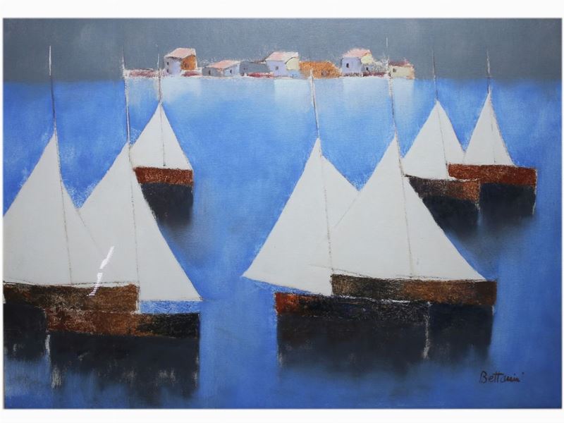 Lido Bettarini - Marina con Barche a Vela