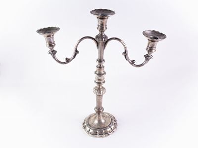 Coppia di Candelabri in Argento