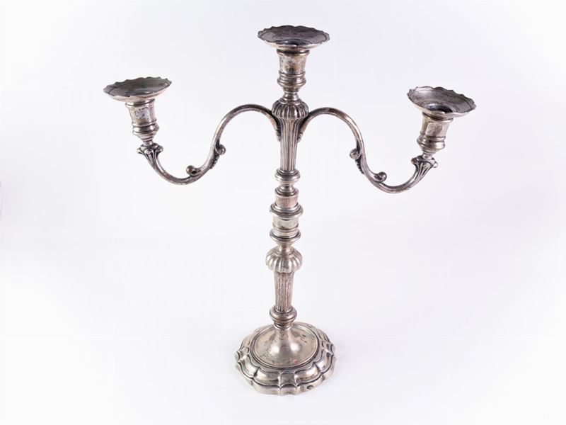 Coppia di Candelabri in Argento