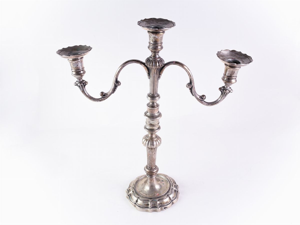 Coppia di Candelabri in Argento