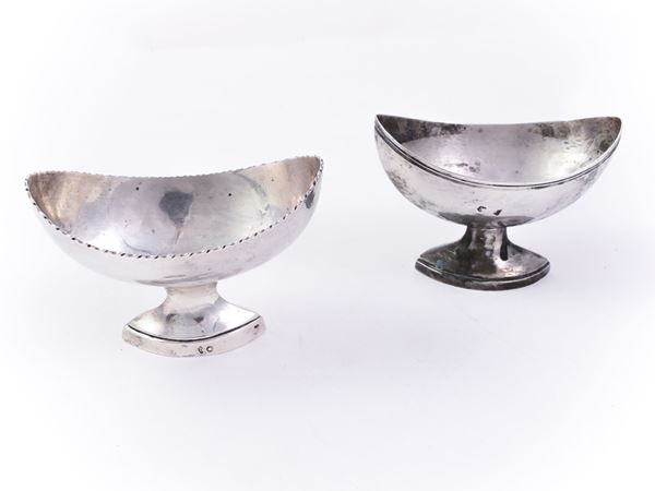 Two silver bowls