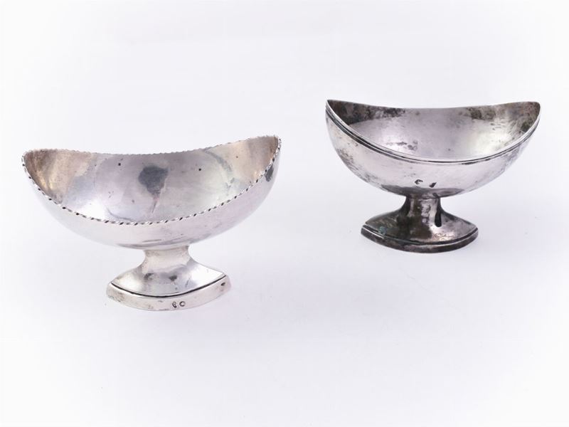 Due Navicelle in Argento