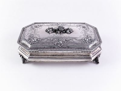 Scatola Portagioie in Argento