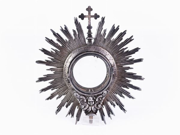 A silverplated monstrance  (19th century)  - Auction Furniture and Old Master Paintings - Maison Bibelot - Casa d'Aste Firenze - Milano