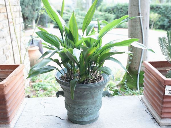 A bronze mortar