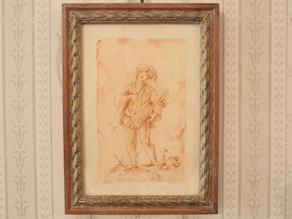 Study for male figure  - Auction House Sale: Furniture and Paintings from Villa Roseto - Florence - I - I - Maison Bibelot - Casa d'Aste Firenze - Milano