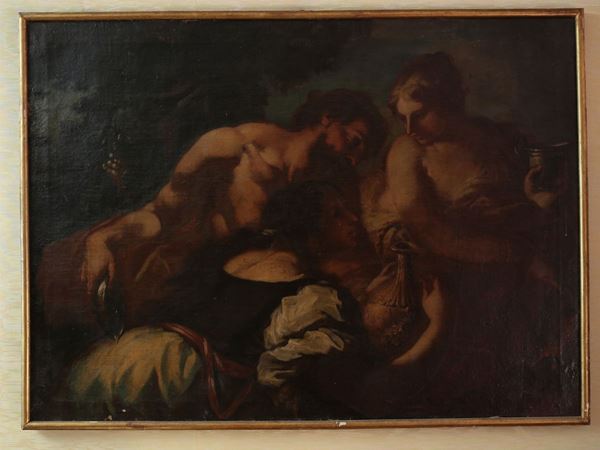 Bottega di Antonio Molinari, XVII/XVIII secolo - Lot e le figlie