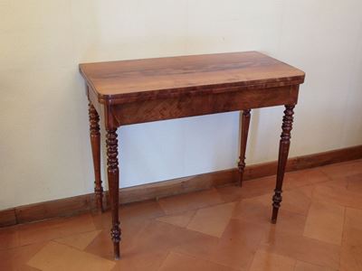 Tavolino da Gioco in Ciliegio