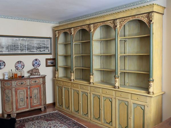 A pharmacy library  (19th century)  - Auction House Sale: Furniture and Paintings from Villa Roseto - Florence - III - III - Maison Bibelot - Casa d'Aste Firenze - Milano