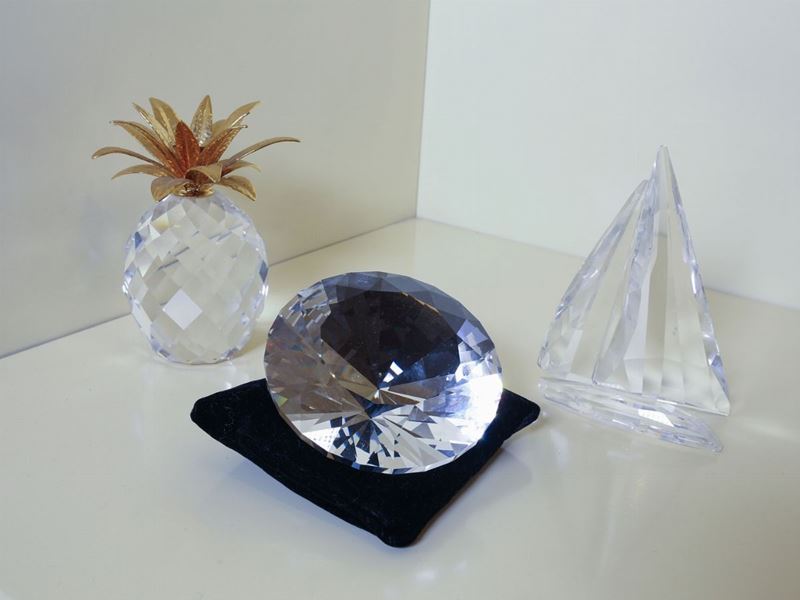 Lotto di Curiosità in Cristallo, Manifattura Swarovski