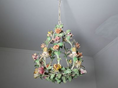 Lampadario in Metallo Laccato