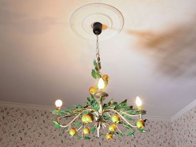 Lampadario in Metallo Laccato