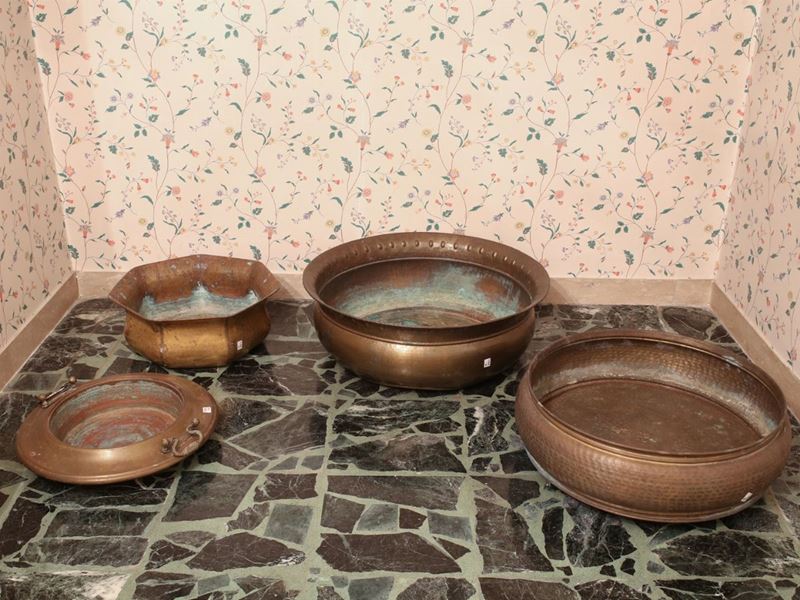 Lotto di Oggetti in Rame