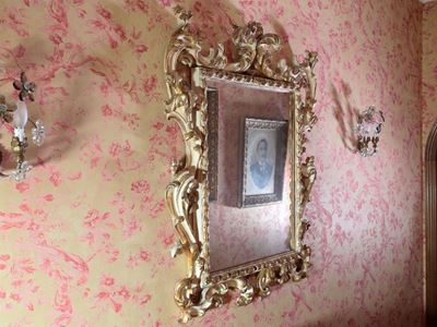 Specchiera in Legno Intagliato e Dorato