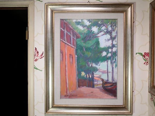 Dino Migliorini : Paesaggio  ((1907-2005))  - Asta House Sale: Arredi e dipinti da Villa Il Roseto - Firenze  - III - III - Maison Bibelot - Casa d'Aste Firenze - Milano