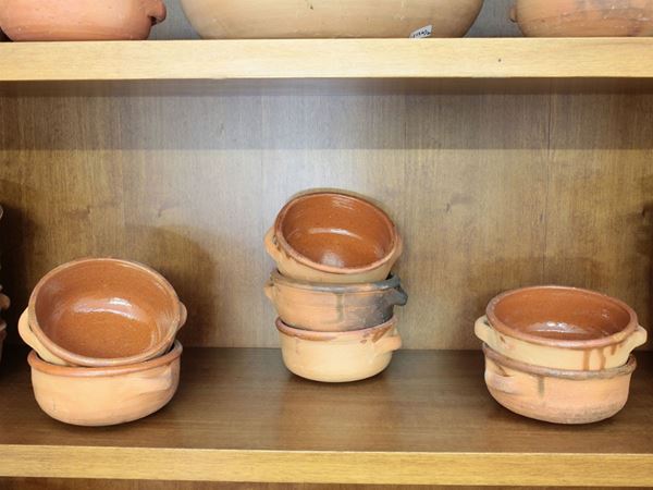 A  'ribollita' soup pottery set