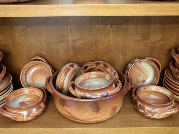 A 'ribollita' soup pottery set