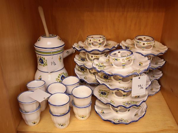A terraglia chocolate set