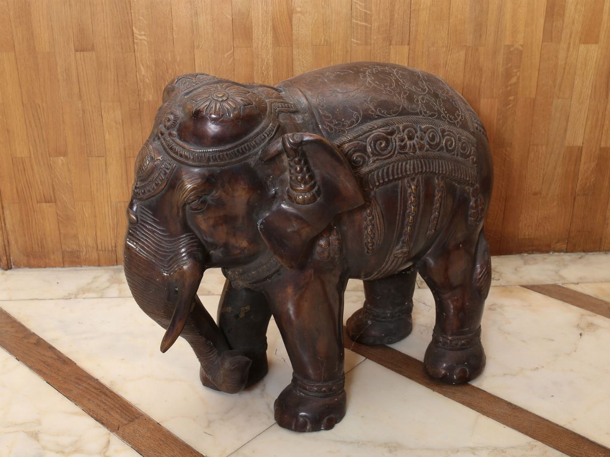 Coppia di Figure Benauguranti in Rame