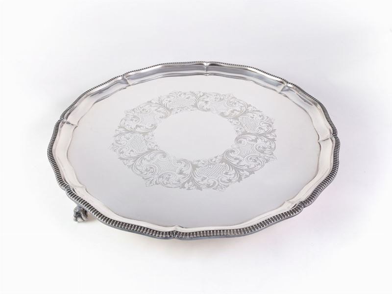 Salver in Rame Argentato, Mappin & Webb