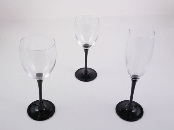 Servito di bicchieri in vetro