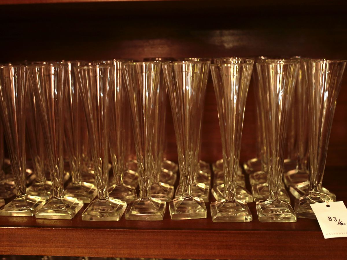 Quattro Serie di Flutes in Cristallo