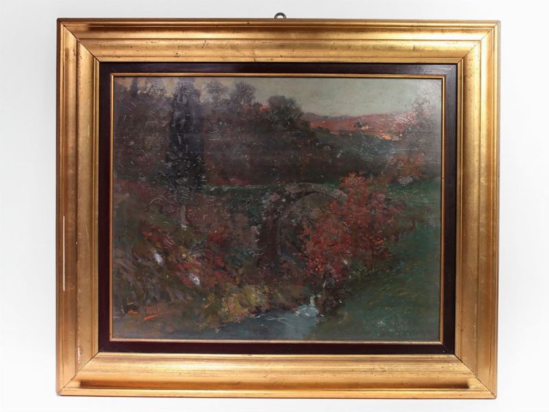 Egidio Tonti - Paesaggio con Ponte