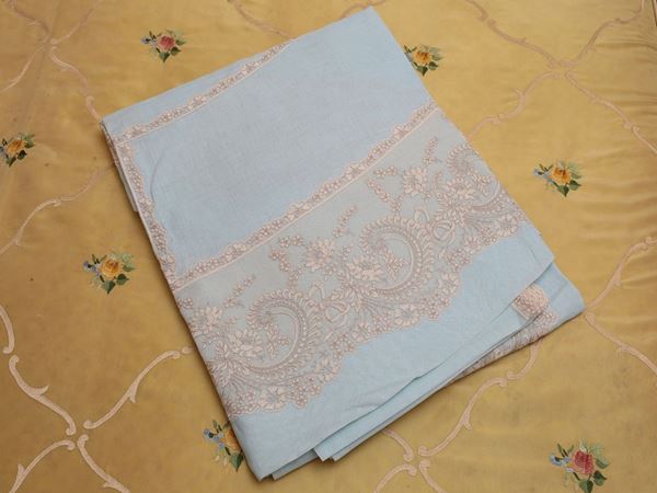 A linen tablecloth, florentine manufacture
