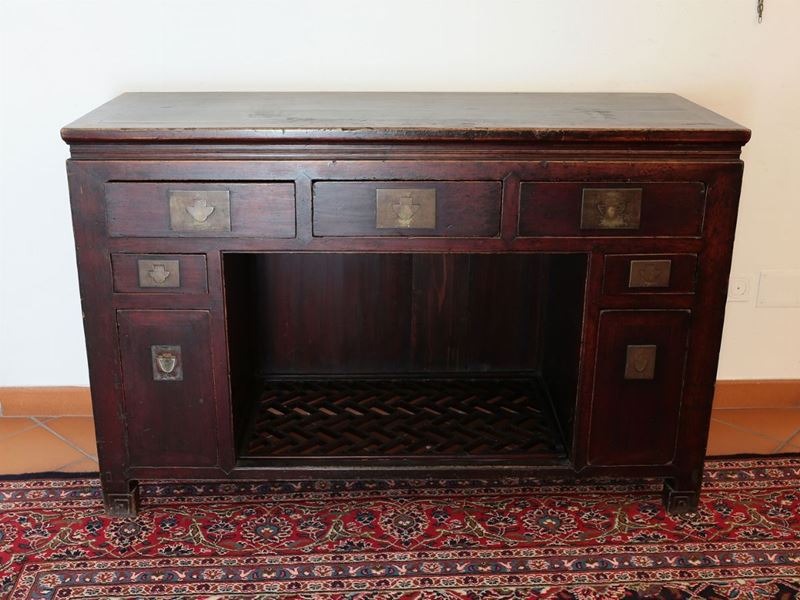 Credenza Orientale in Legno Tenero