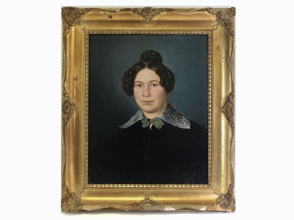 Scuola lombarda del XIX secolo - Ritratto femminile