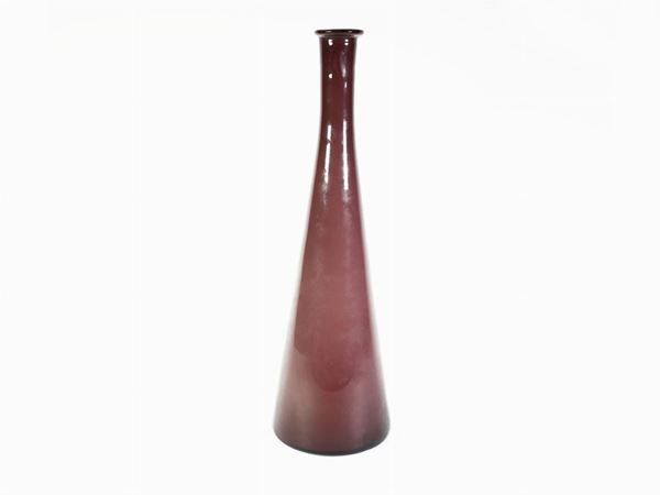 A glass vase