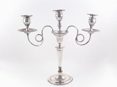 Candelabro in Rame Argentato
