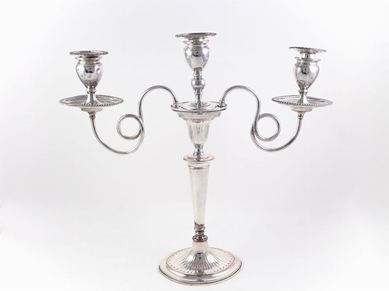 Candelabro in Rame Argentato