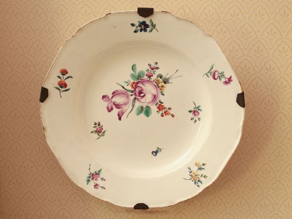 A porcelain plate, Capodimonte manufacture