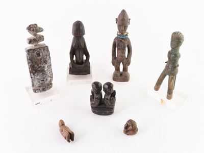 Collezione di Sculture Tribali in Legno e Bronzo