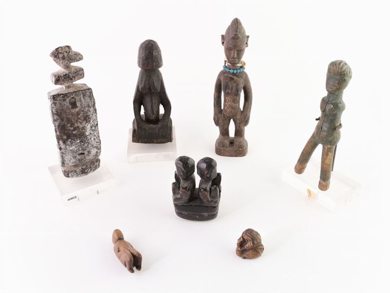 Collezione di Sculture Tribali in Legno e Bronzo