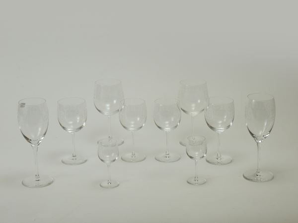 A glasses set, Val Saint Lambert