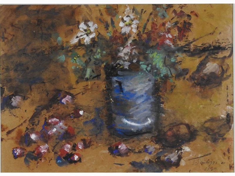 Sergio Scatizzi - Vaso di Fiori 1949