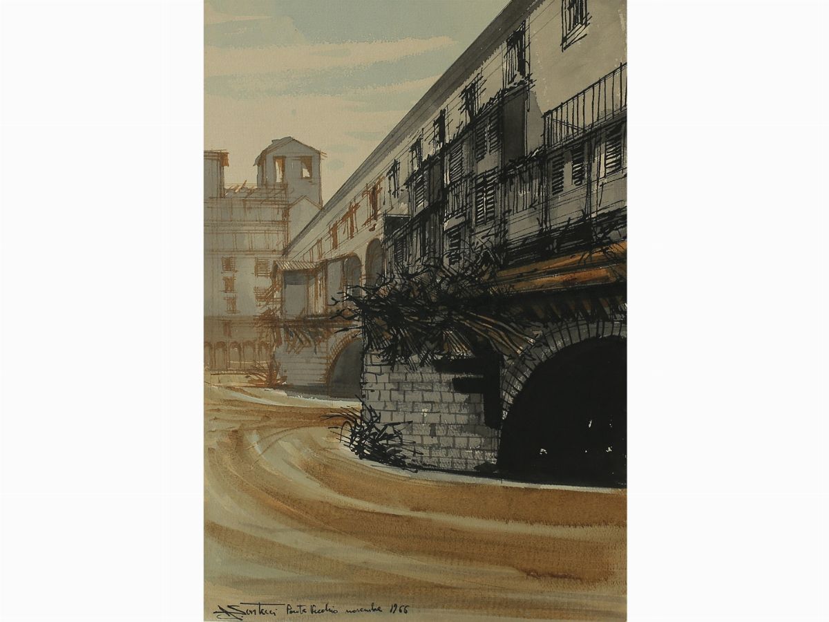 Abramo Scortecci - Quel Novembre a Firenze.... 1966 e Paesaggio 1968