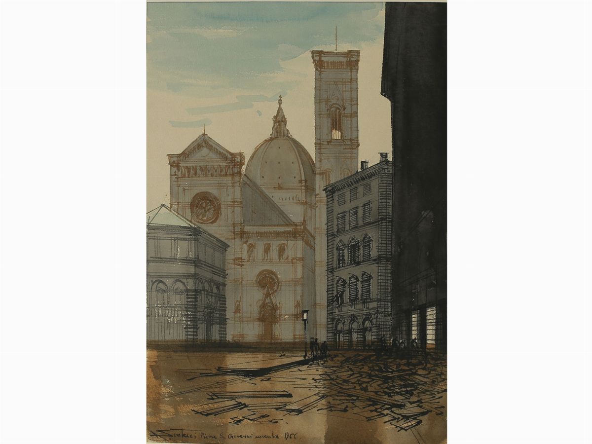Abramo Scortecci - Quel Novembre a Firenze.... 1966 e Paesaggio 1968