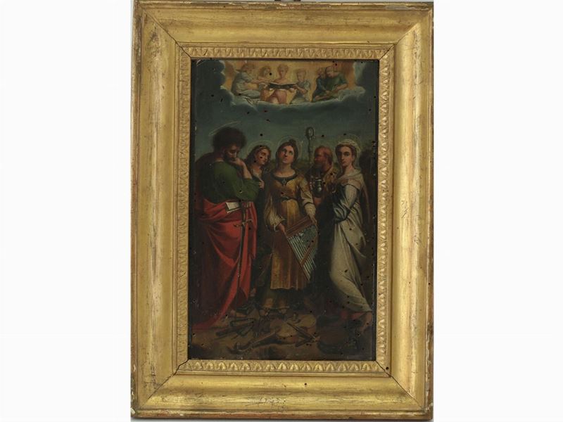 Da Raffaello - Santa Cecilia in Estasi tra i Santi Paolo, Giovanni Battista, Agostino e Maddalena