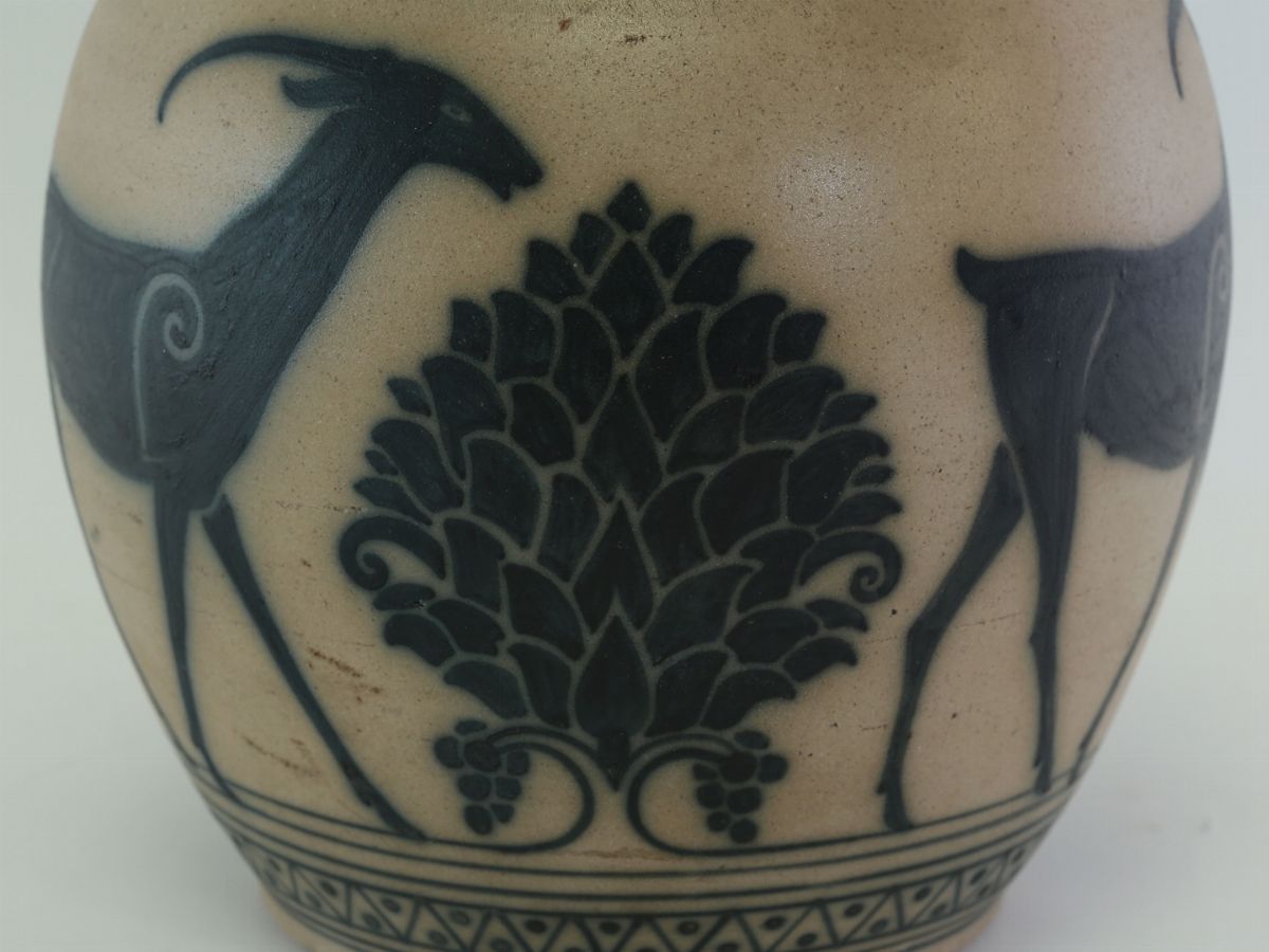 Galileo Chini - Vaso in Gres Salato, Fornaci di S.lorenzo
