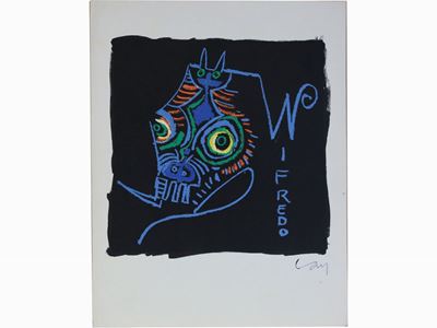 Tre Riproduzioni Fotolitografiche di Andrea Cascella, Wilfredo Lam e Luigi Spacal