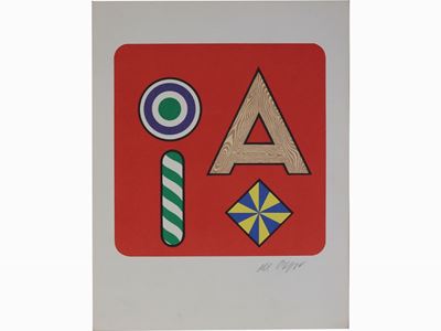 Tre Riproduzioni Fotolitografiche di Cesare Peverelli, Lucio del Pezzo e Mario Ceroli