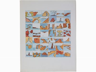 Quattro Riproduzioni Fotolitografiche di Clerici, Mattiacci, Penalba e Echaurren
